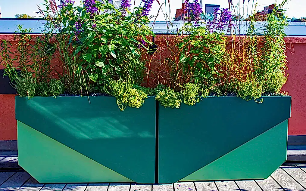 modern rooftop planters