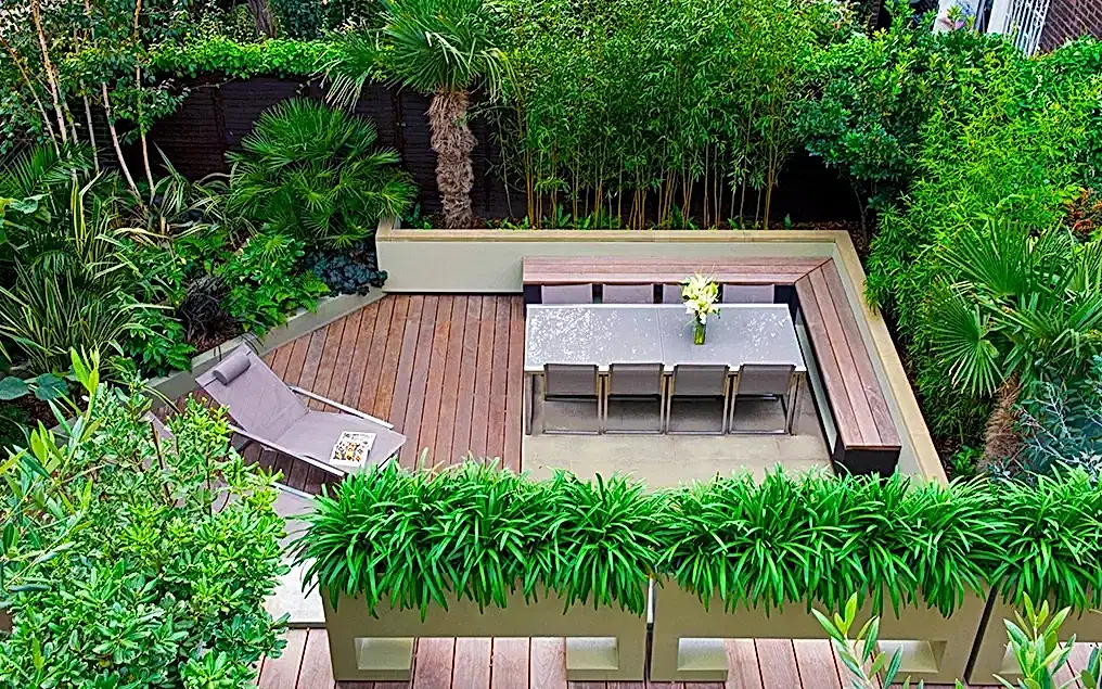 lush garden